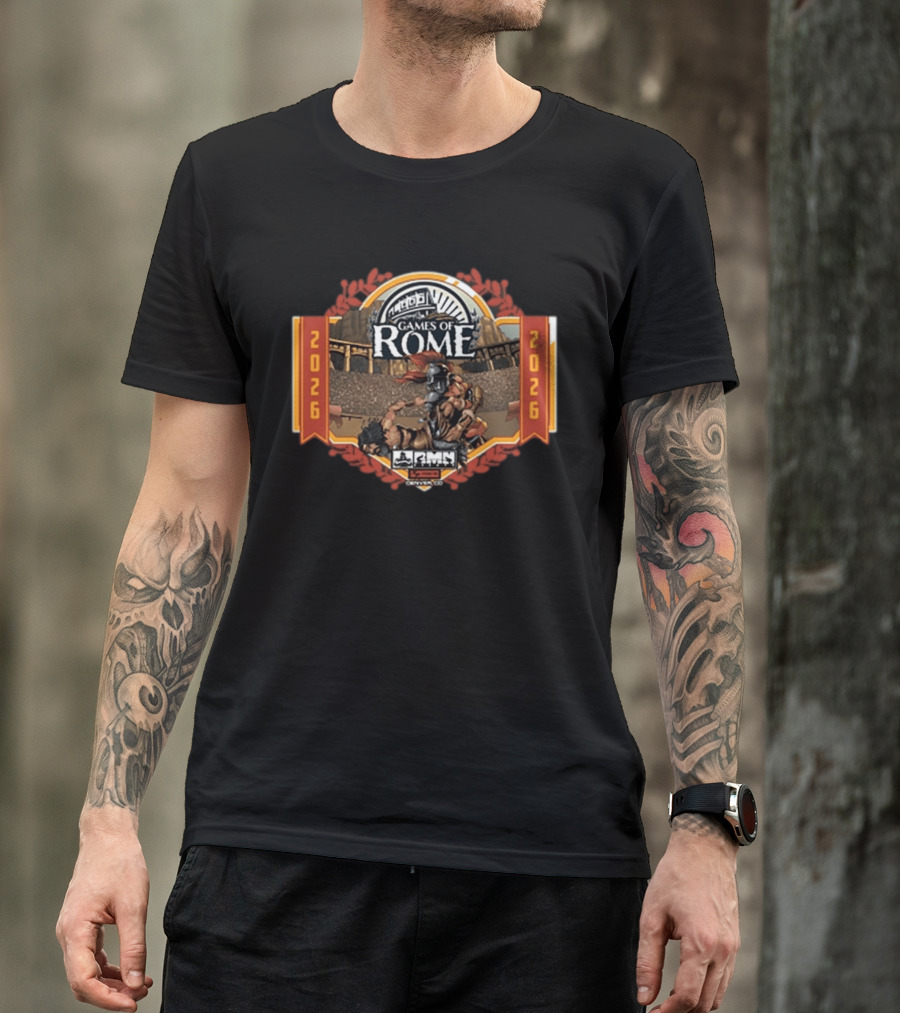 RMN Events Games Of Rome 2026 Gladiator Arena T-Shirt
