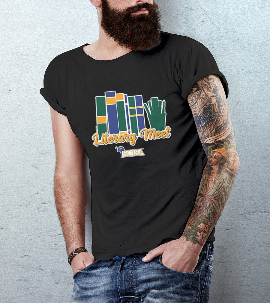 SCISA Literary Meet 2026 Books And Pens T-Shirt