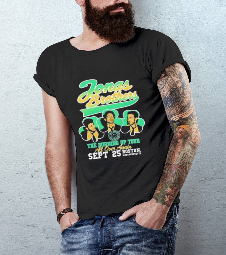 Jonas Brothers The Bringing Up Tour All Over Again Sept 25 Boston Massachusetts T-Shirt