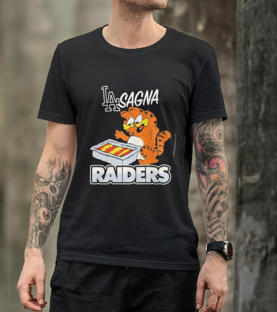 LA Lasagna Cat Raiders T-Shirt