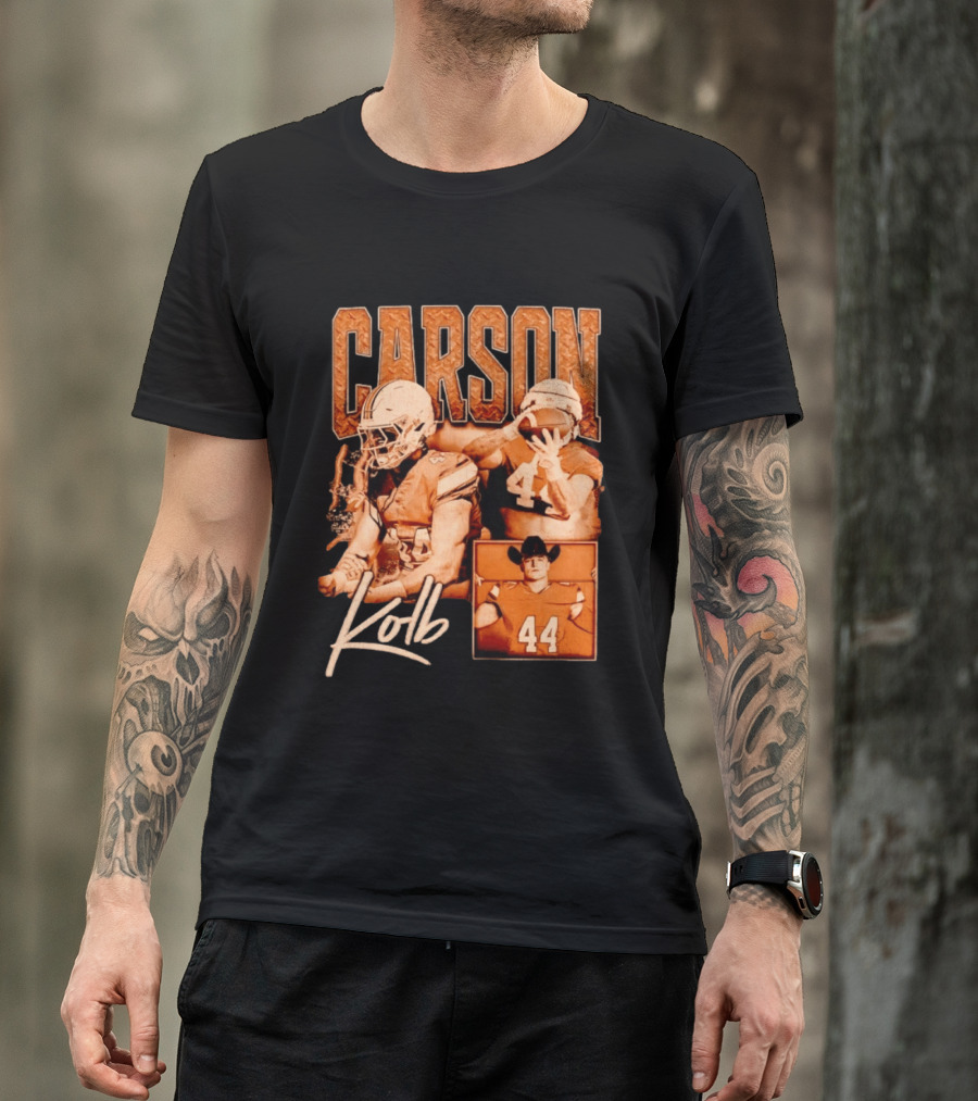 Carson Kolb 44 Football Player Collage T-Shirt