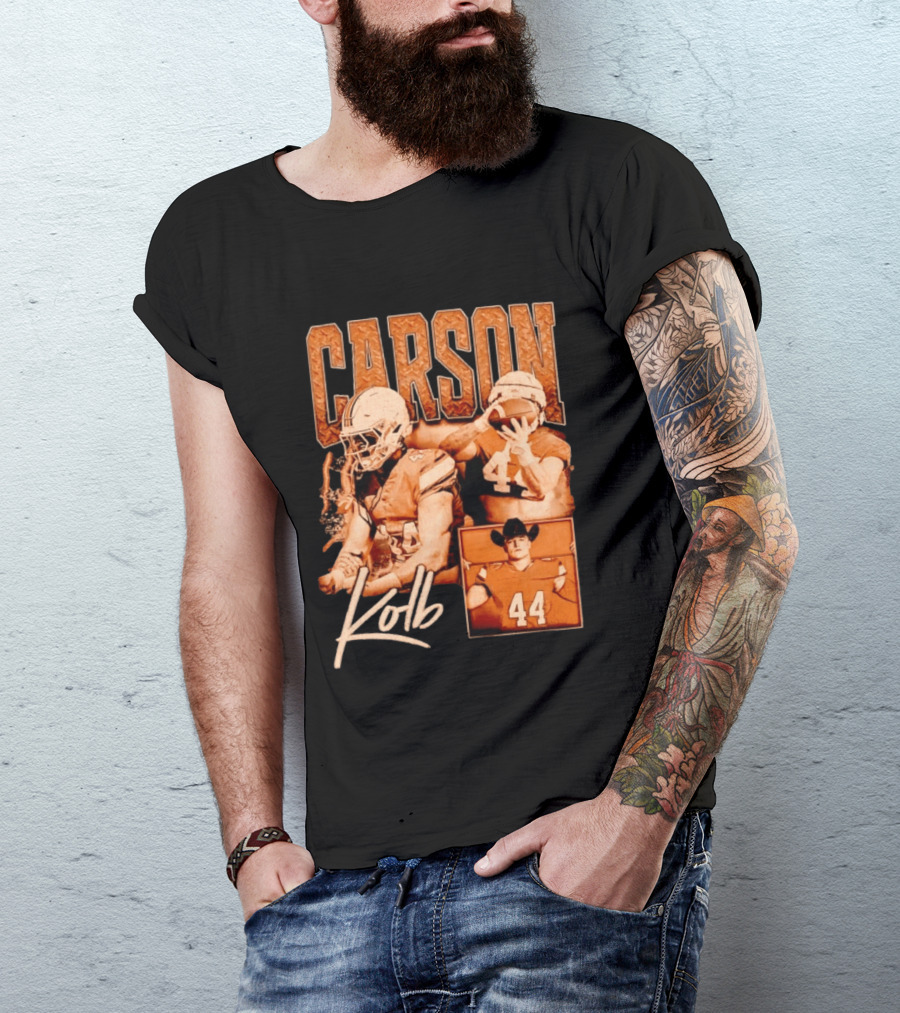 Carson Kolb 44 Football Player Collage T-Shirt