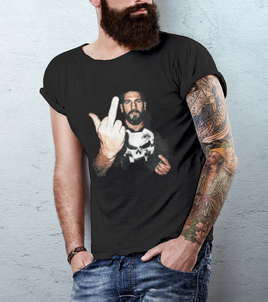 Jon Bernthal Punisher Middle Finger Iconic Gesture T-Shirt