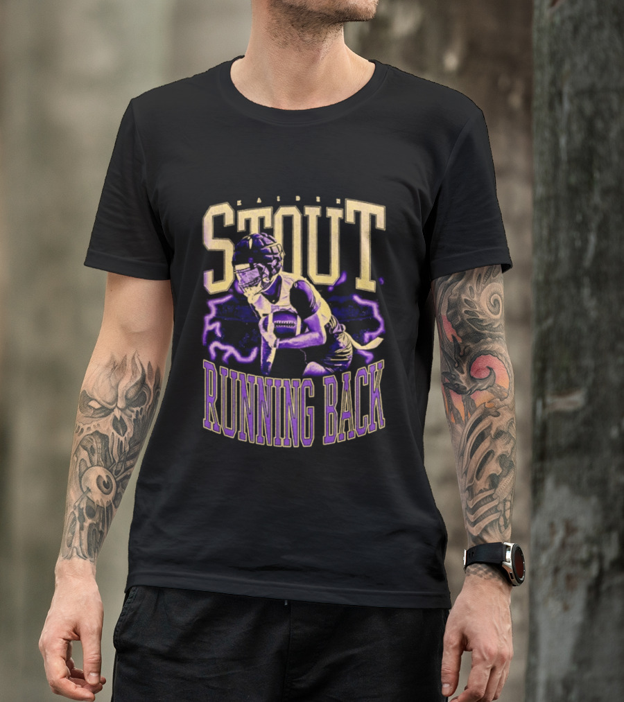 Stout Running Back Football Player T-Shirt