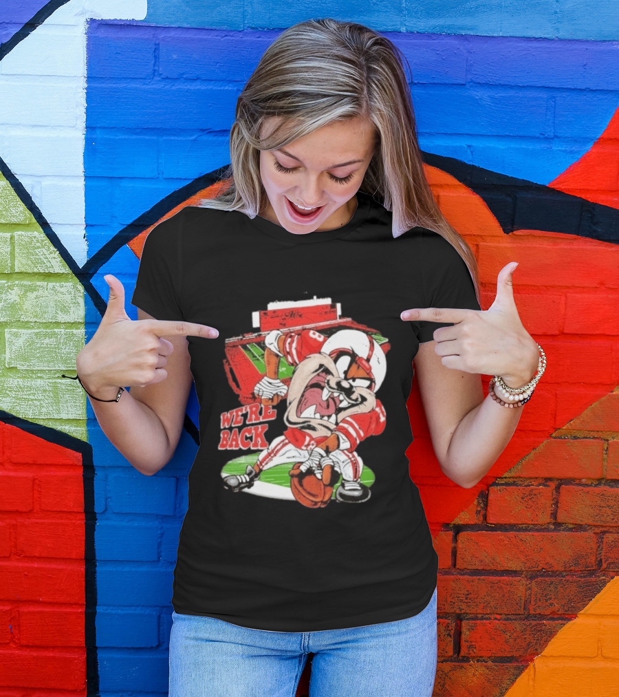 Taz Nebraska Cornhuskers We're Back Memorial Stadium Football T-Shirt