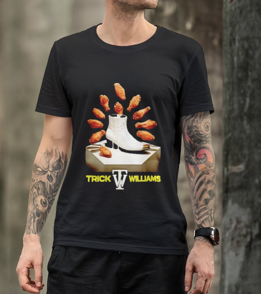 Trick Williams WWE Lemon Pepper Steppers Chicken Boot T-Shirt