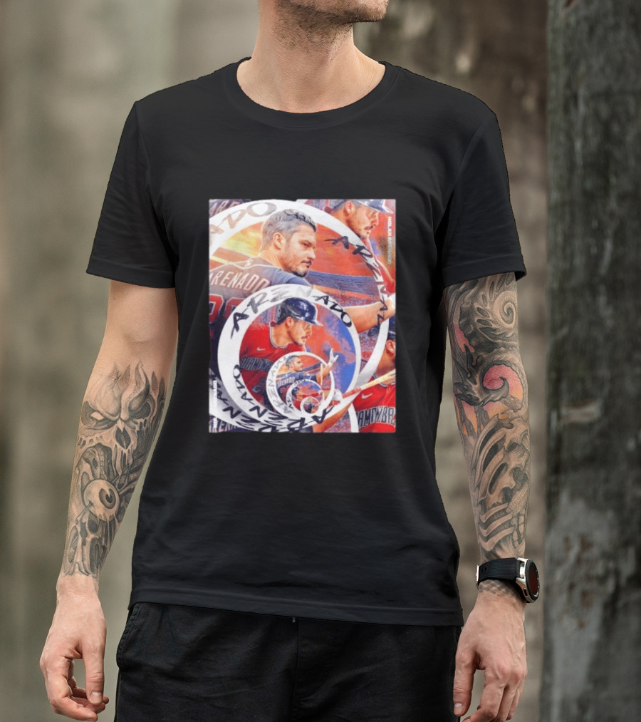 Nolan Arenado Arizona Diamondbacks Baseball Spiral Collage T-Shirt