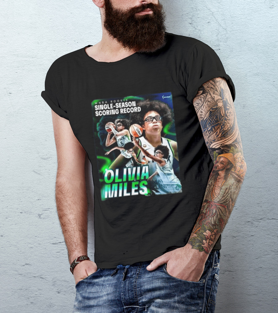 WNBA Rookie Single Season Scoring Record Olivia Miles T-Shirt