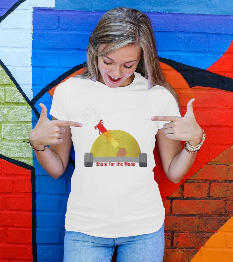 Shoot For The Moon Rocket Launcher Animation T-Shirt