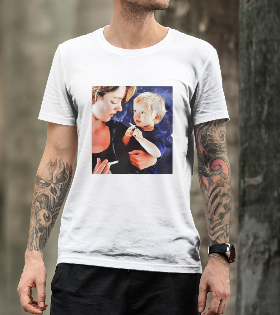 When You Light Up So Does He Anti Smoking Awareness T-Shirt