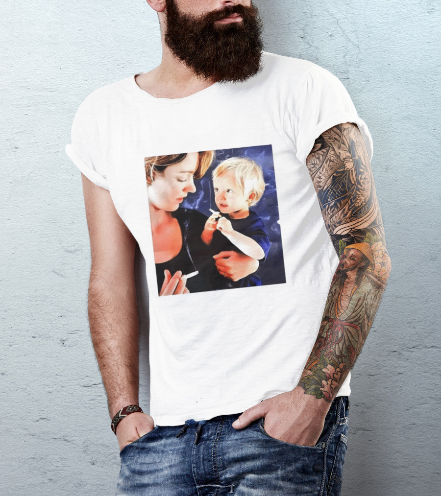 When You Light Up So Does He Anti Smoking Awareness T-Shirt