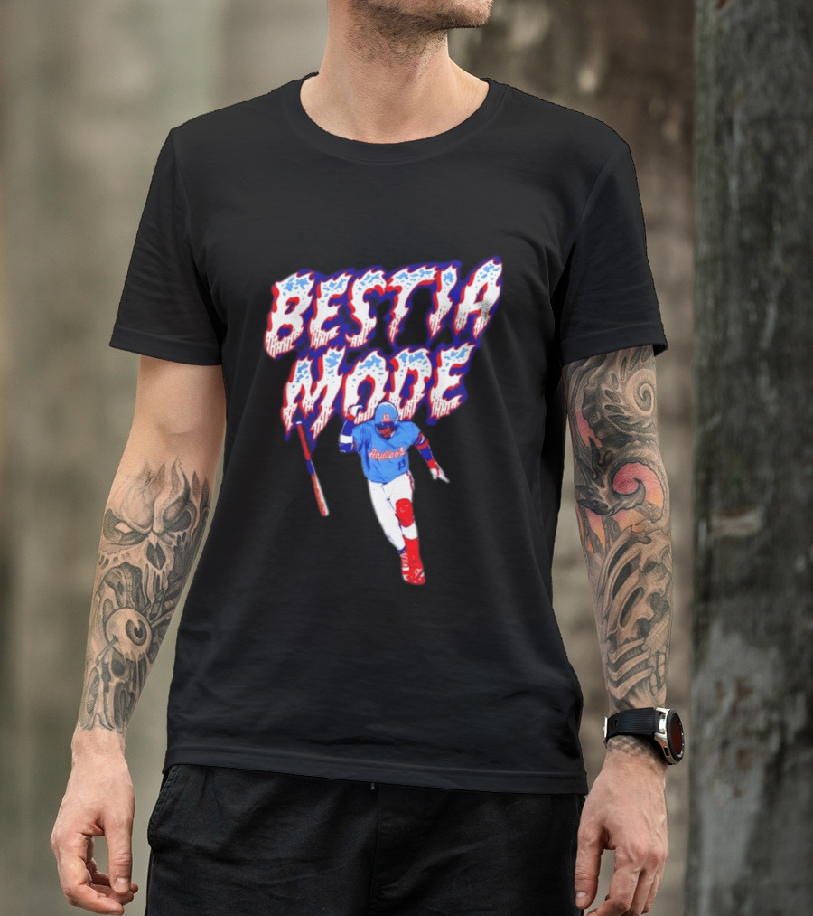 BESTIA MODE Aquicos 13 Baseball Player Athlete T-Shirt
