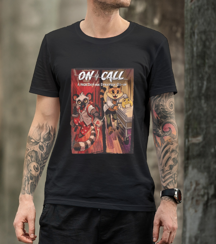 On Call A High Octane Strategy Co Op Lemur And Cat Doctors In Action T-Shirt