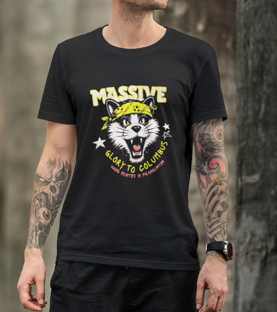 Massive Glory To Columbus Hand Painted Fanklubton T-Shirt