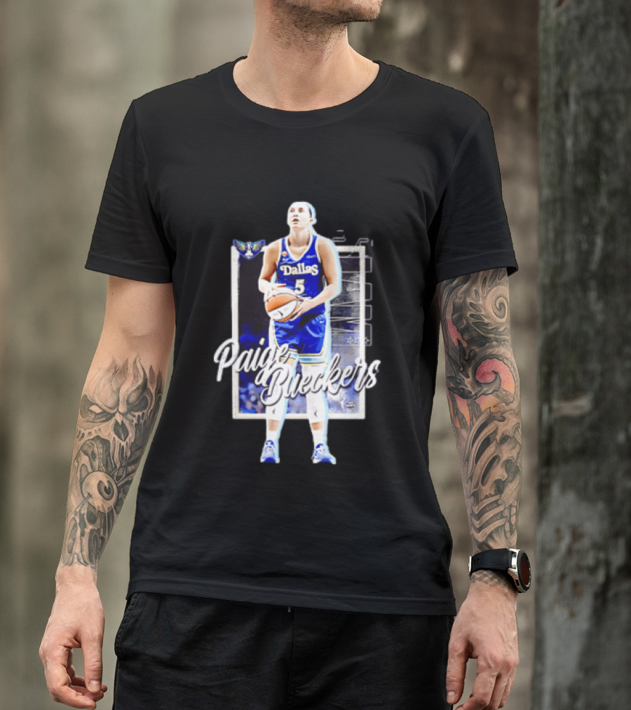 Paige Bueckers Dallas Wings Basketball Player Jersey Number 5 T-Shirt