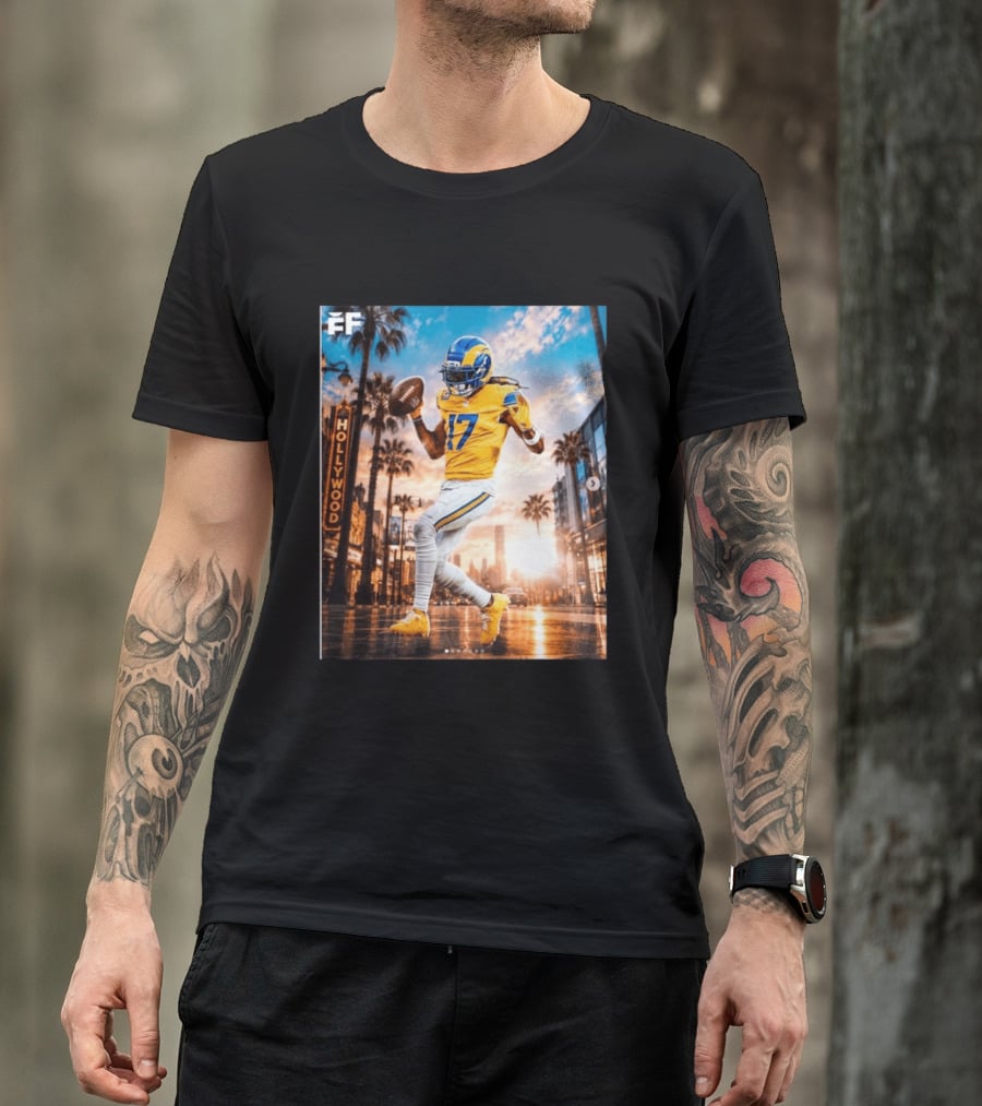 Los Angeles Rams Hollywood Davante Adams 17 Football Player T-Shirt
