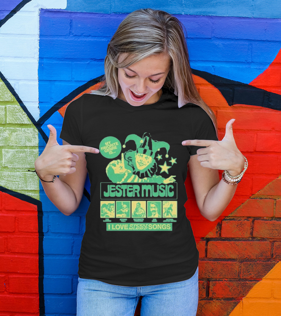 Jester Music My Favorite Genre Is The Garden Jethro Tull Return To Forever The Dead I Love Silly Songs T-Shirt