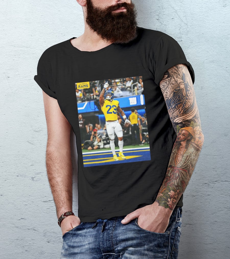 Los Angeles Rams Kamren Kinchens #23 NFL Football Jersey Celebration T-Shirt