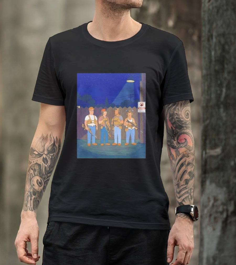 Neighborhood Tactical Squad Warning King Of The Hill T-Shirt