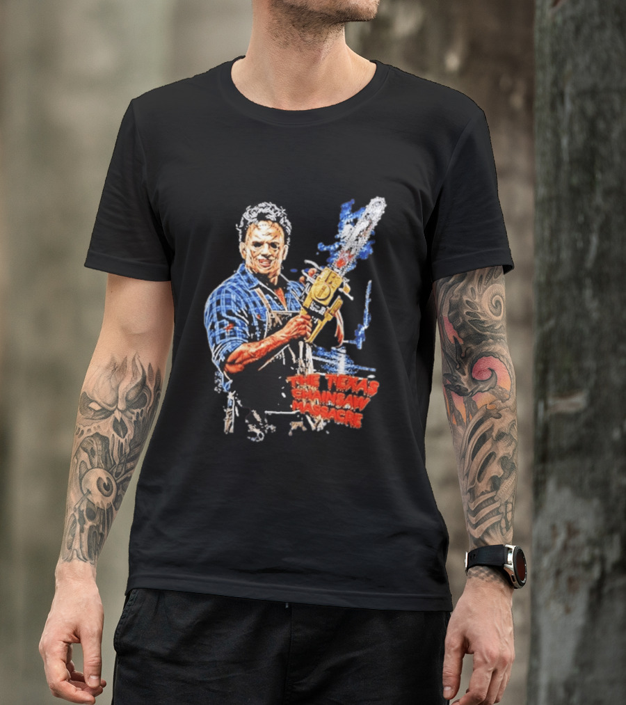 Texas Chainsaw Massacre Leatherface Chainsaw T-Shirt