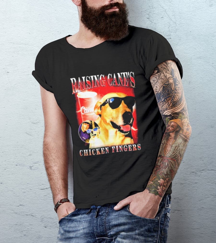 Raising Cane's Labrador Sunglasses Cup Chicken Fingers T-Shirt