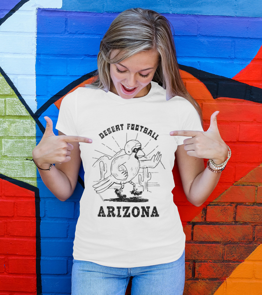 Arizona Cardinals Desert Football Arizona Cactus Helmet T-Shirt