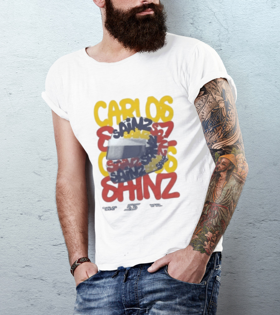 Carlos Sainz Madrid F1 Team Race Special 26 Atlassian Williams T-Shirt