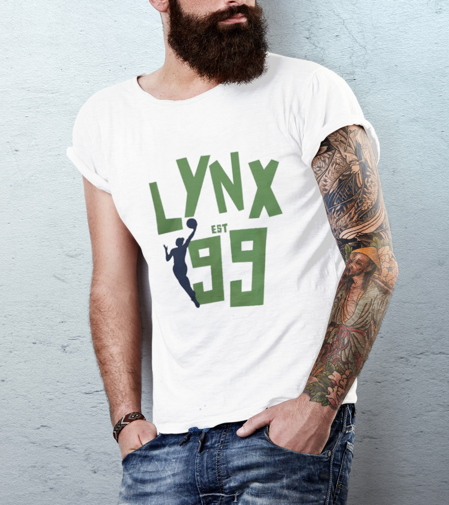 Playa Society Minnesota Lynx Est 99 Basketball Jumper T-Shirt
