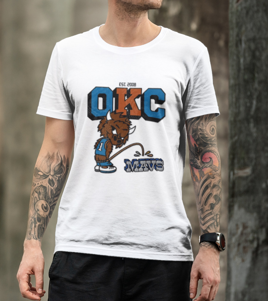 Oklahoma City Thunder Rumble On Dallas Mavericks Mavs Rivalry T-Shirt