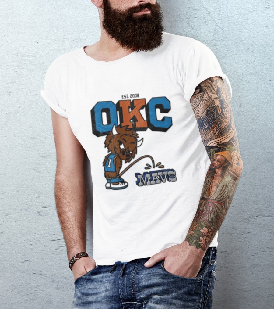 Oklahoma City Thunder Rumble On Dallas Mavericks Mavs Rivalry T-Shirt