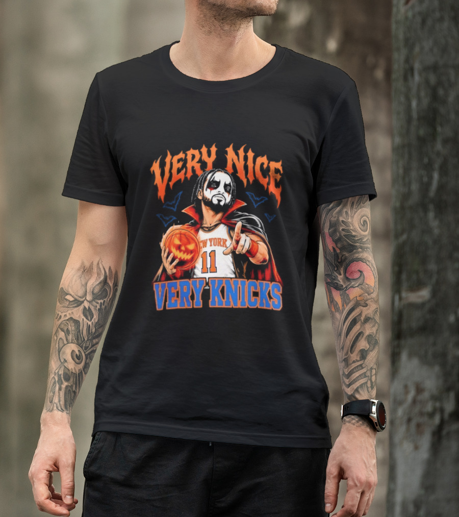 Jalen Brunson New York 11 Very Nice Very Knicks Halloween T-Shirt
