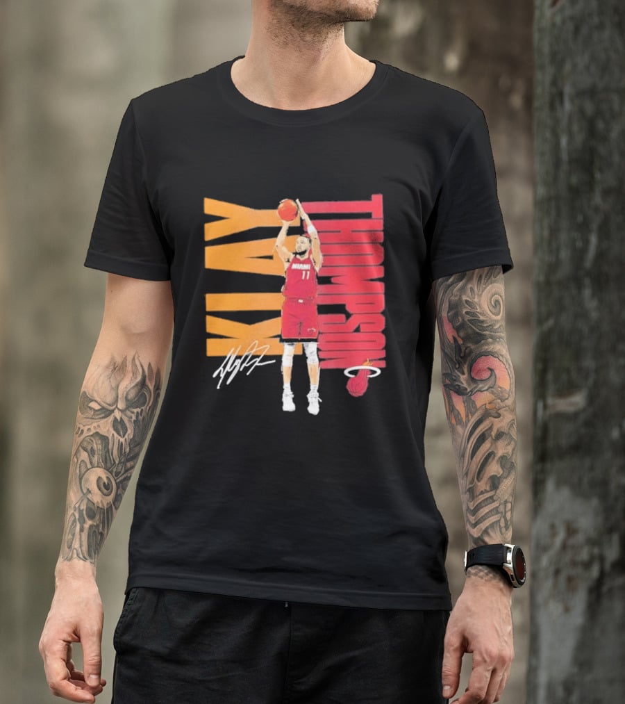 Klay Thompson Miami Heat 11 Basketball Player Signature T-Shirt