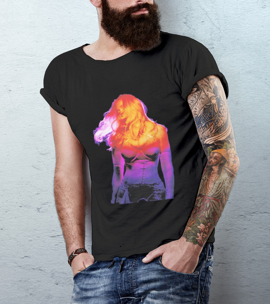 Madonna My Sins Are My Savior Neon Effect T-Shirt