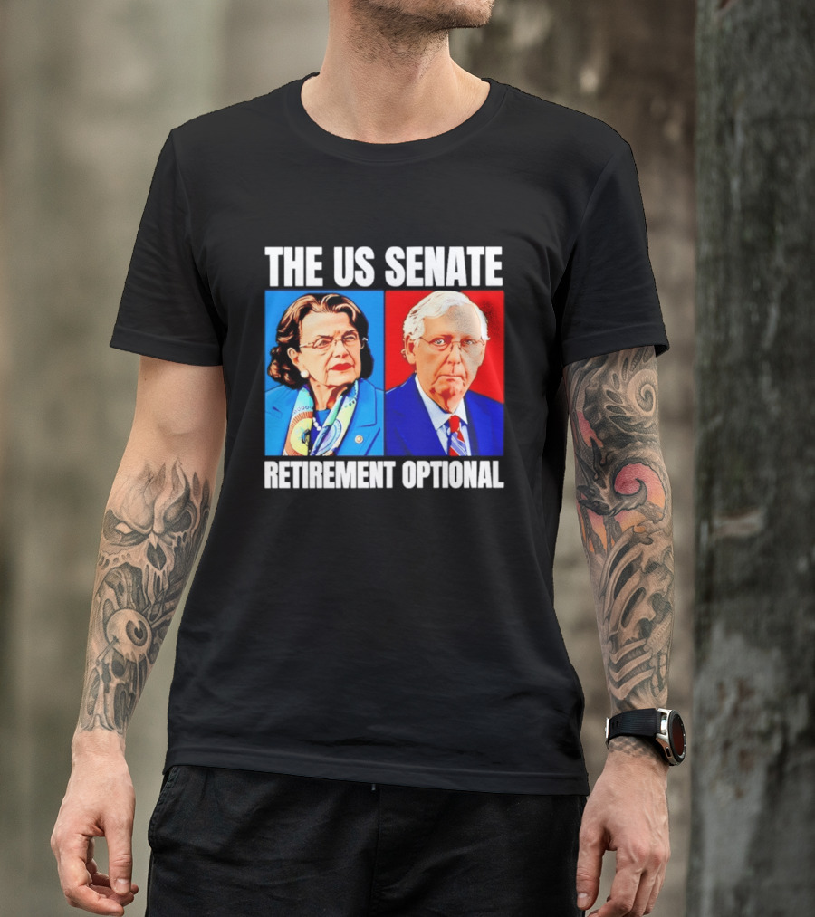 Dianne Feinstein Mitch McConnell The US Senate Retirement Optional T-Shirt