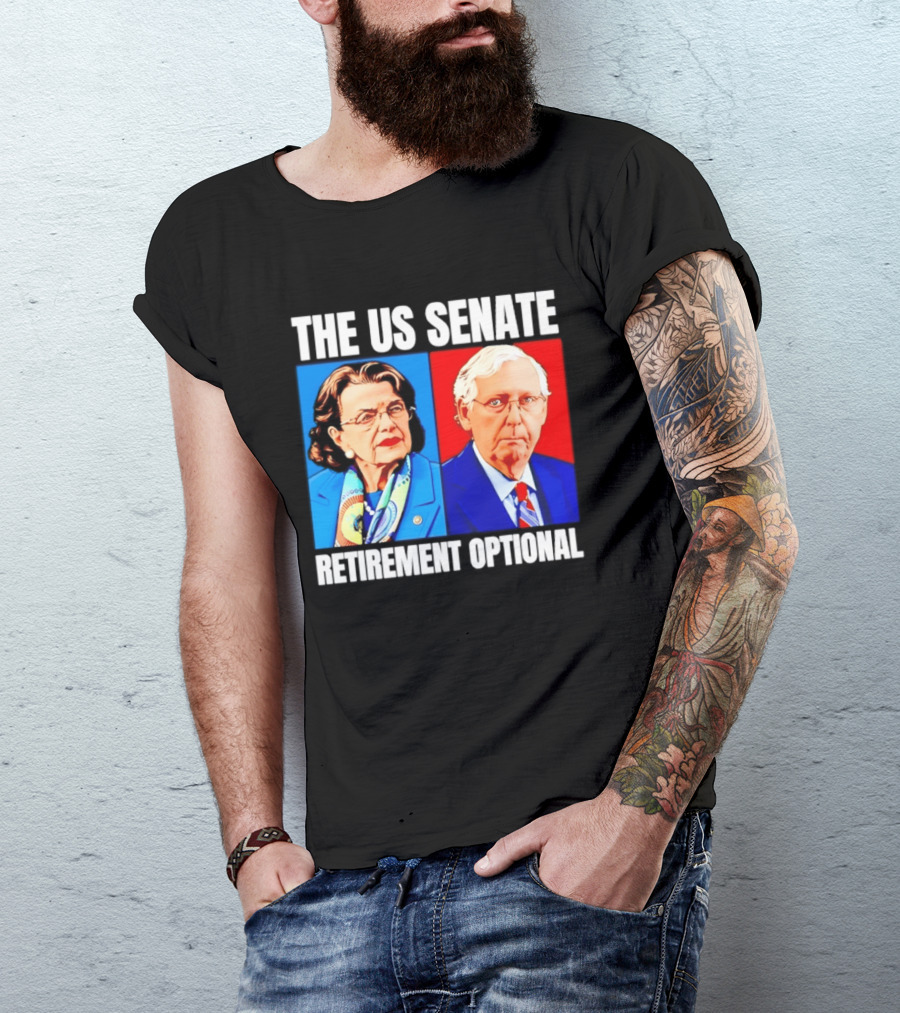 Dianne Feinstein Mitch McConnell The US Senate Retirement Optional T-Shirt