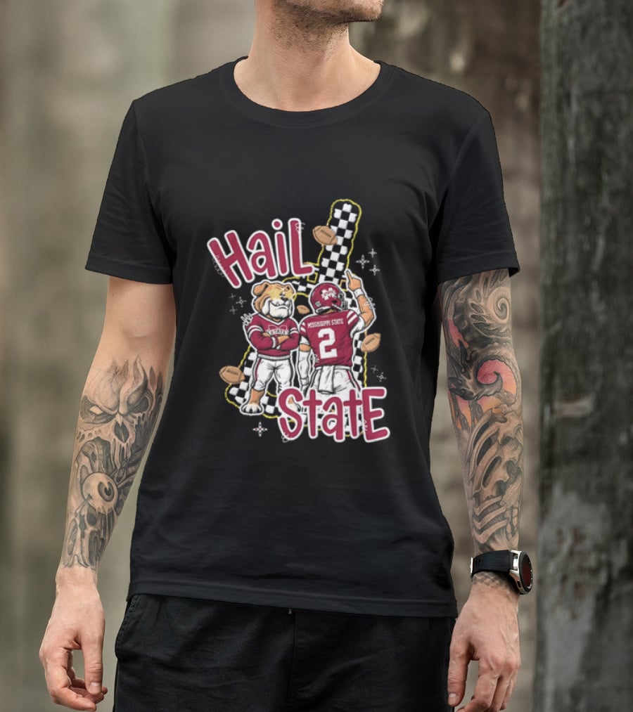 Mississippi State Hail Bulldogs Football Team Spirit T-Shirt
