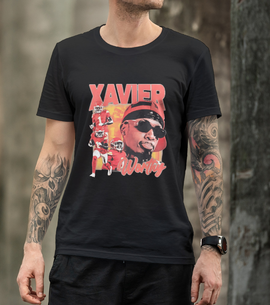 Xavier Worthy Kansas City Chiefs Football Player T-Shirt