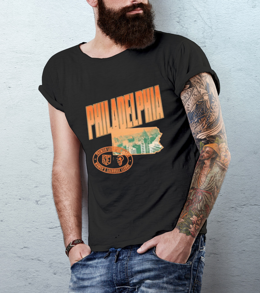 Philadelphia Premier Lacrosse League Women's Lacrosse Skyline T-Shirt