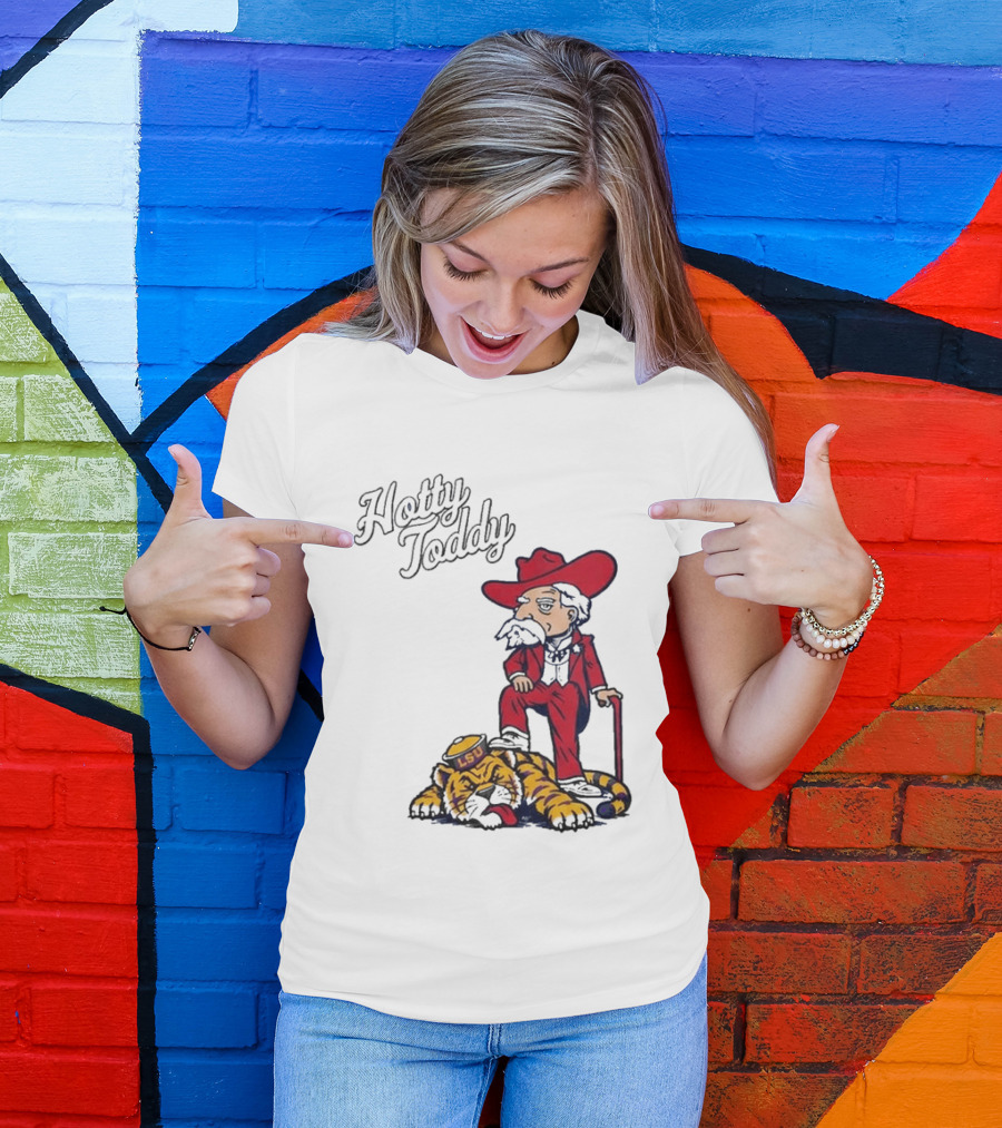 Hotty Toddy Ole Miss Mascot Triumph Over LSU Tiger 2026 T-Shirt