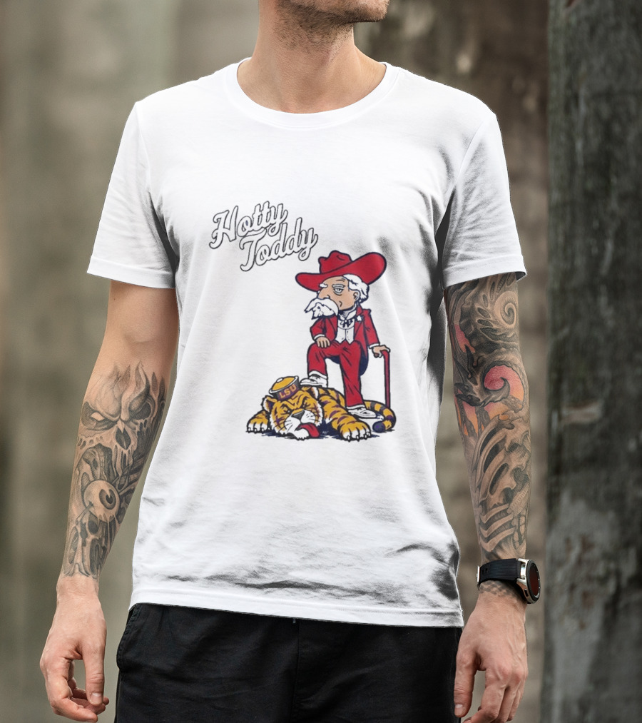Hotty Toddy Ole Miss Mascot Triumph Over LSU Tiger 2026 T-Shirt