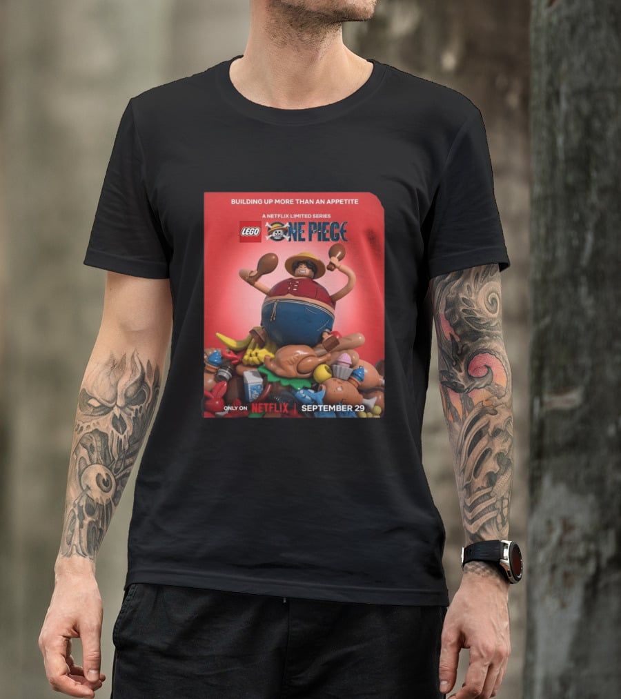 LEGO One Piece Building Up More Than An Appetite A Netflix Limited Series September 29 T-Shirt