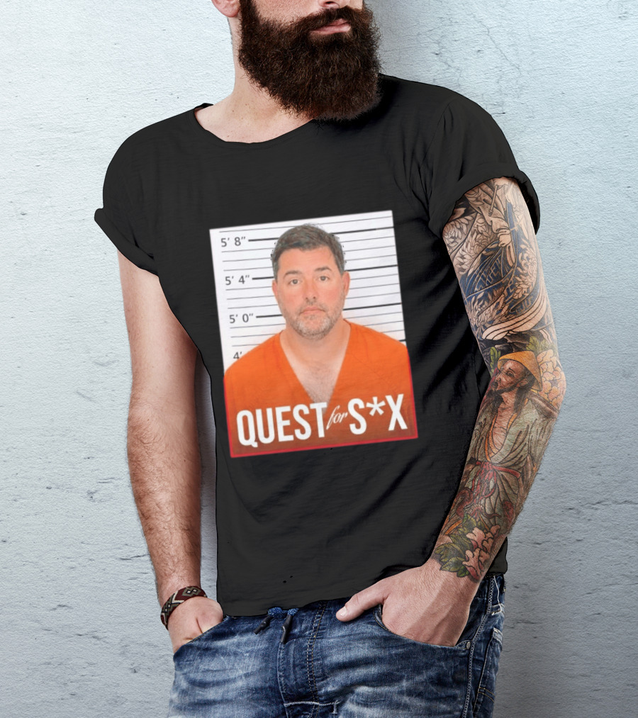 Quest For SX Shot Funny Prison Lineup T-Shirt