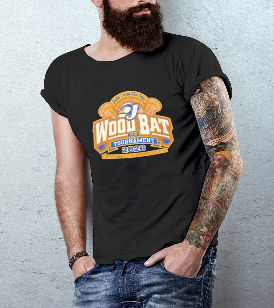 South Jersey Blue Jays Backyard Brawl Wood Bat Tournament 2026 Swedesboro NJ September 18 20 T-Shirt