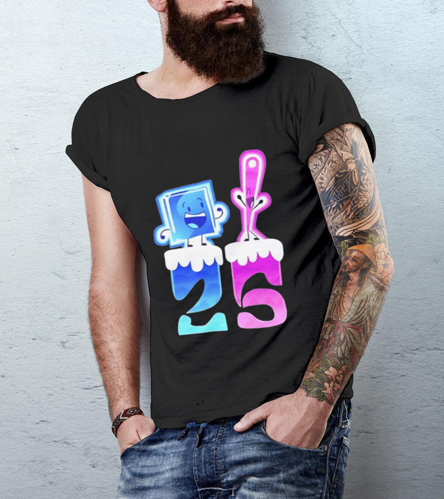 Ice Cube And Needle Battle For Dream Island 25 T-Shirt