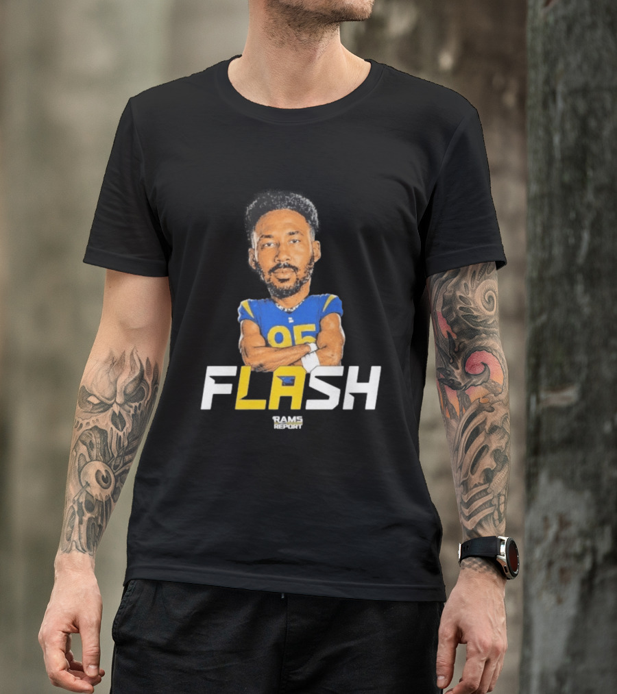 Flash Rams Report Jackson Durham LA Los Angeles Rams T-Shirt