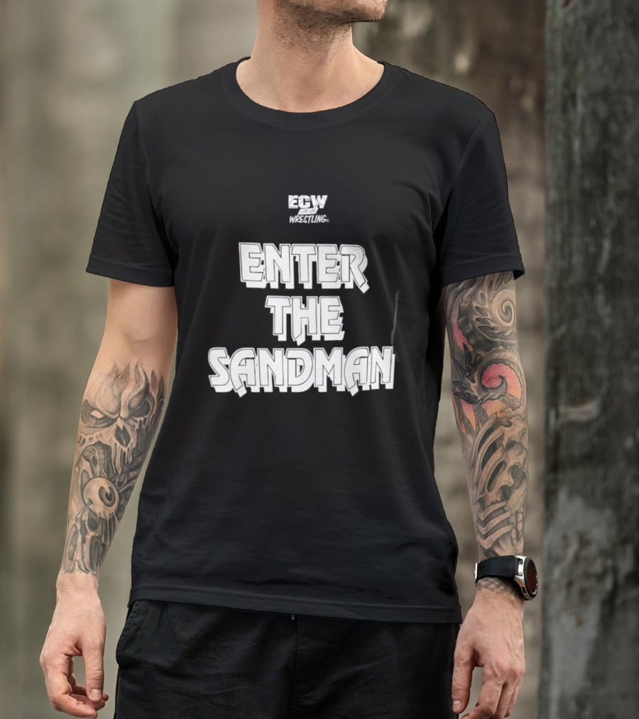 ECW Enter The Sandman Hardcore Wrestling T-Shirt
