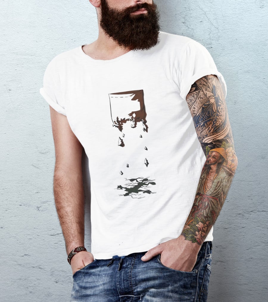 Calvin Falling From Pocket Parody Style Bill Watterson T-Shirt