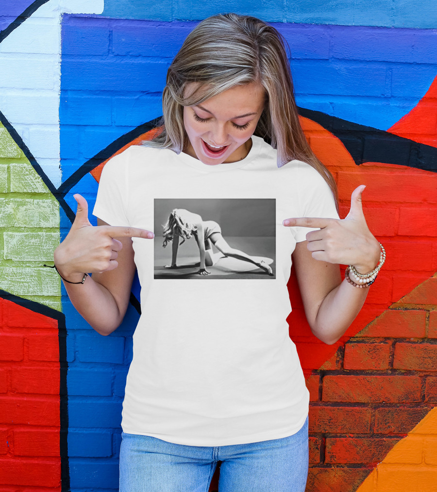 Marilyn Monroe Iconic Glamour Black And White Pose T-Shirt