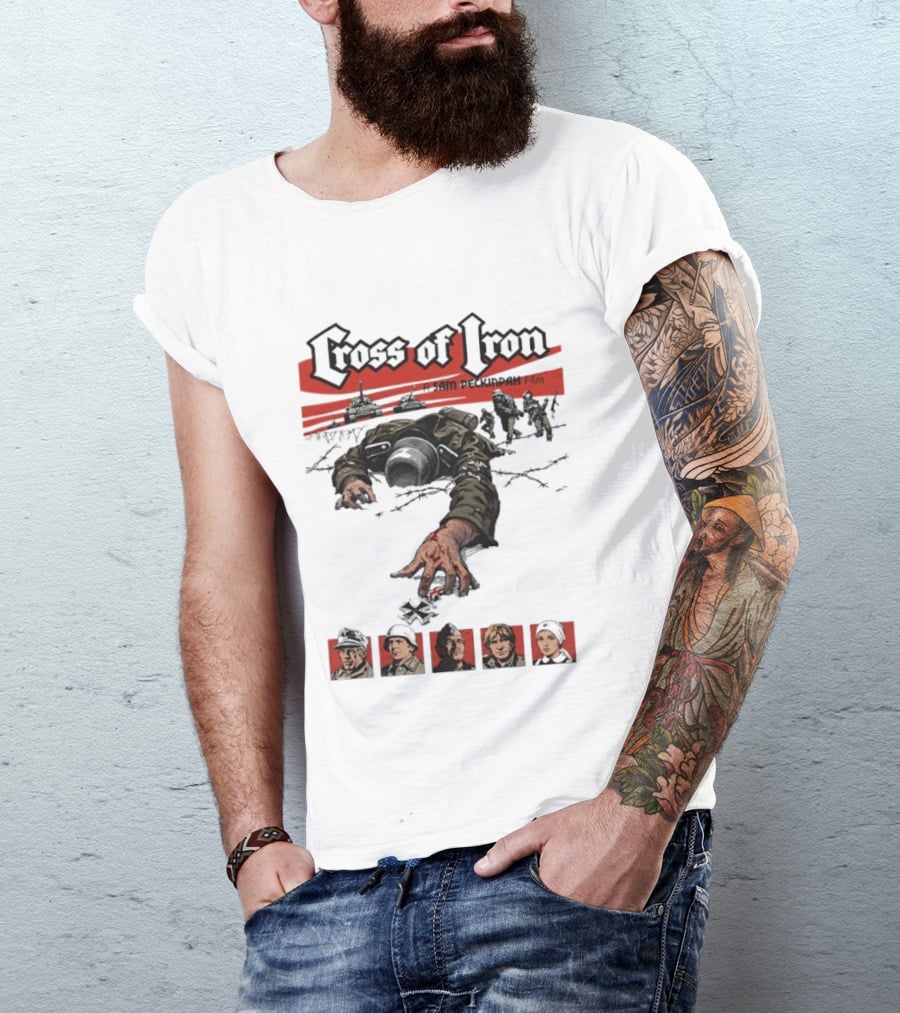 Cross Of Iron Sam Peckinpah Film War Movie Artillery Soldiers Portraits T-Shirt