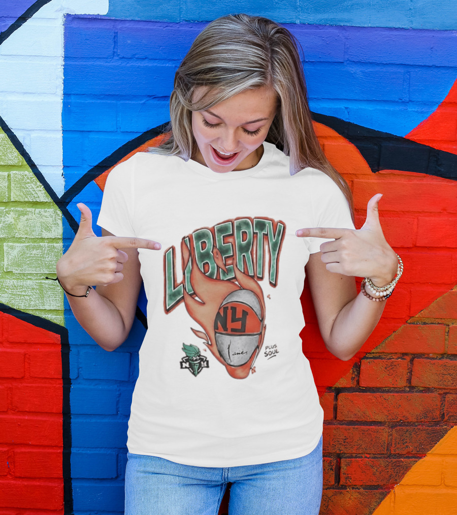 New York Liberty NY Basketball Plus Soul Flames T-Shirt